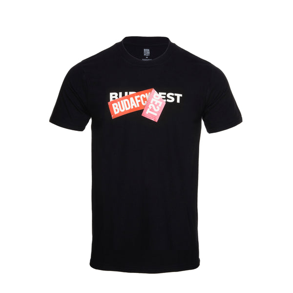 BFP BUDAFCKNPEST STICKER MENS TEE - BLACK