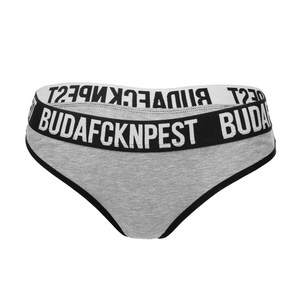 BUDAFCKNPEST Thong Panties, grey