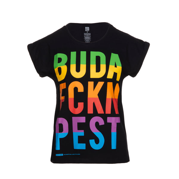 BFP Rainbow Vertical logo WMNS Tee - Black