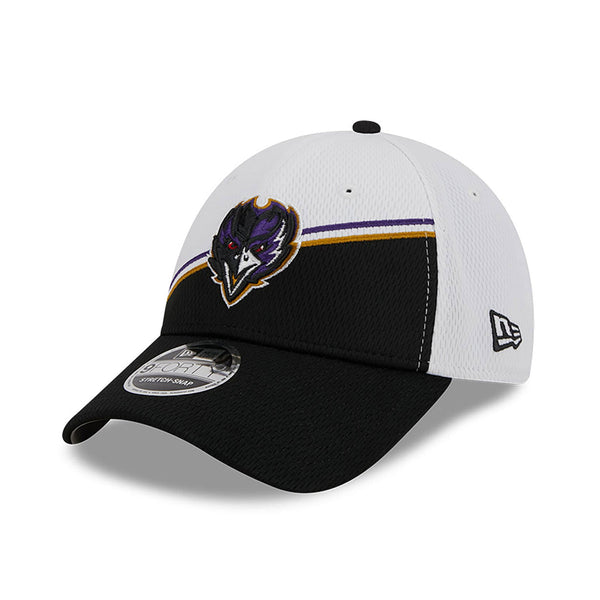 New Era Baltimore Ravens NFL Sideline 2023 White 9FORTY Stretch Snap Baseball sapka