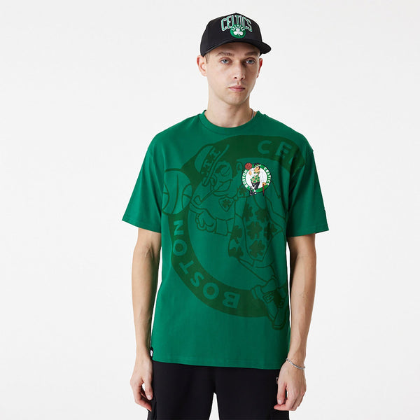 New Era Boston Celtics NBA Lifestyle Green Oversized Póló