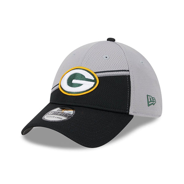 New Era Green Bay Packers NFL Sideline 2023 Grey 39THIRTY Stretch Fit Baseball sapka