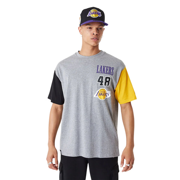 New Era Los Angeles Lakers NBA Cut Sew Grey Oversized Póló