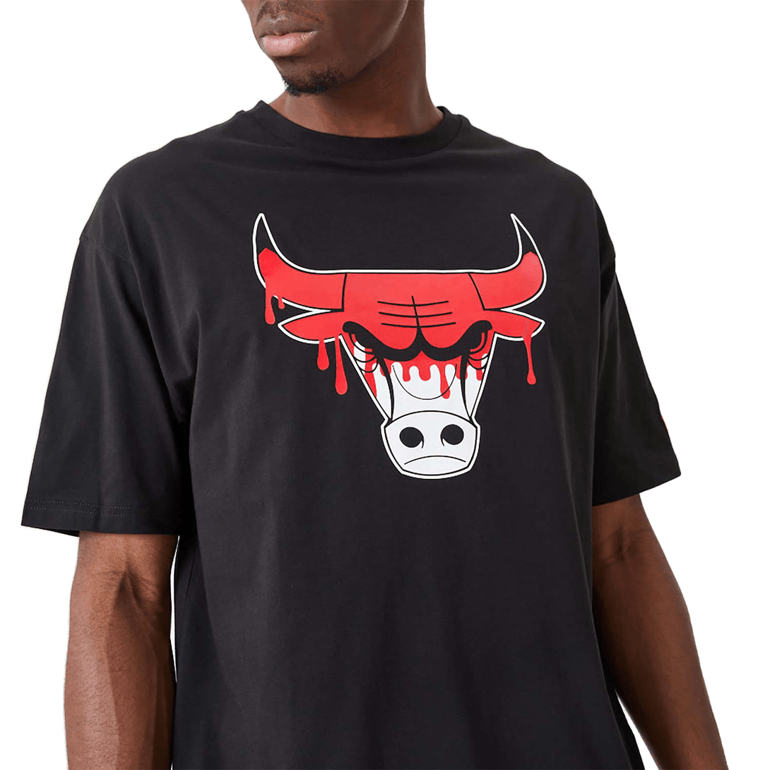 New Era Chicago Bulls NBA Drip Logo Black póló - Sportmania.hu