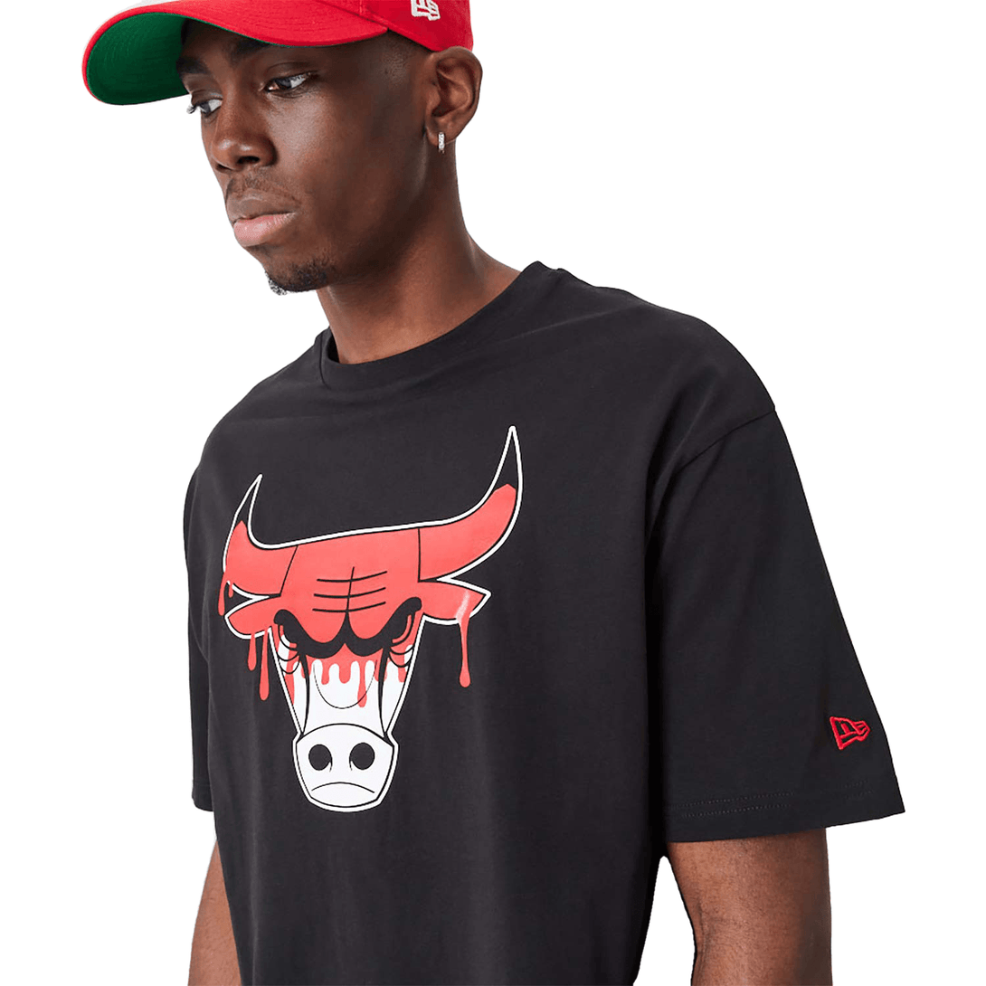 New Era Chicago Bulls NBA Drip Logo Black póló - Sportmania.hu