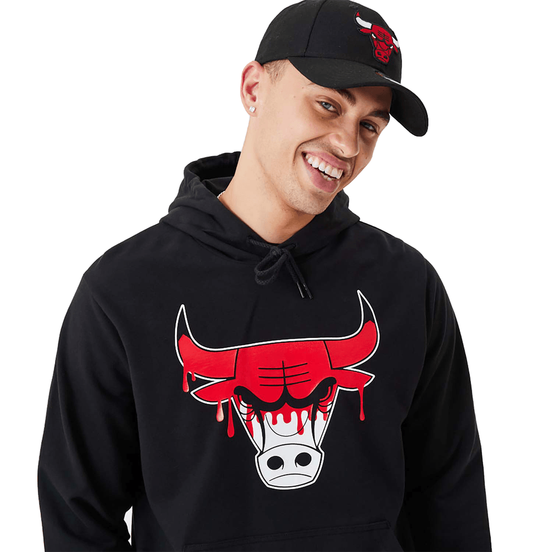 New Era Chicago Bulls NBA Drip Logo Black pulóver - Sportmania.hu