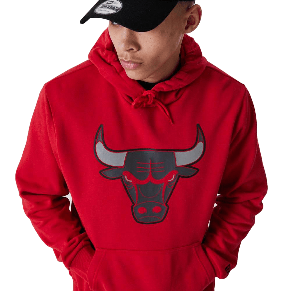 New Era Chicago Bulls NBA Outline Logo Red kapucnis pulóver - Sportmania.hu