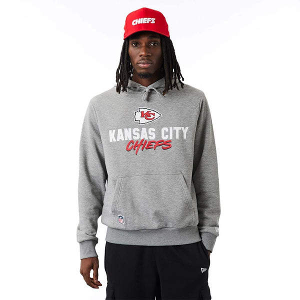 New Era Kansas City Chiefs NFL Script Heather Grey kapucnis pulóver - Sportmania.hu