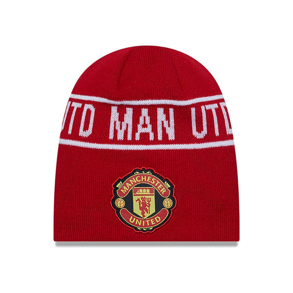 New Era Manchester United FC Red Cuff Knit téli sapka kötött sapka