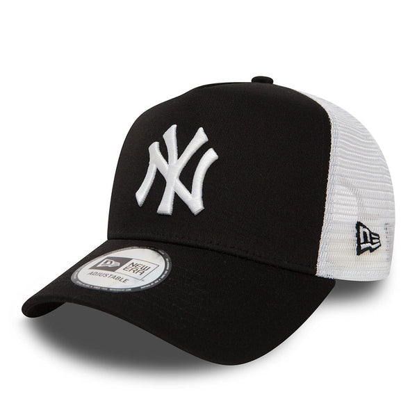 New Era New York Yankees Clean Black A-Frame Trucker sapka Baseball sapka