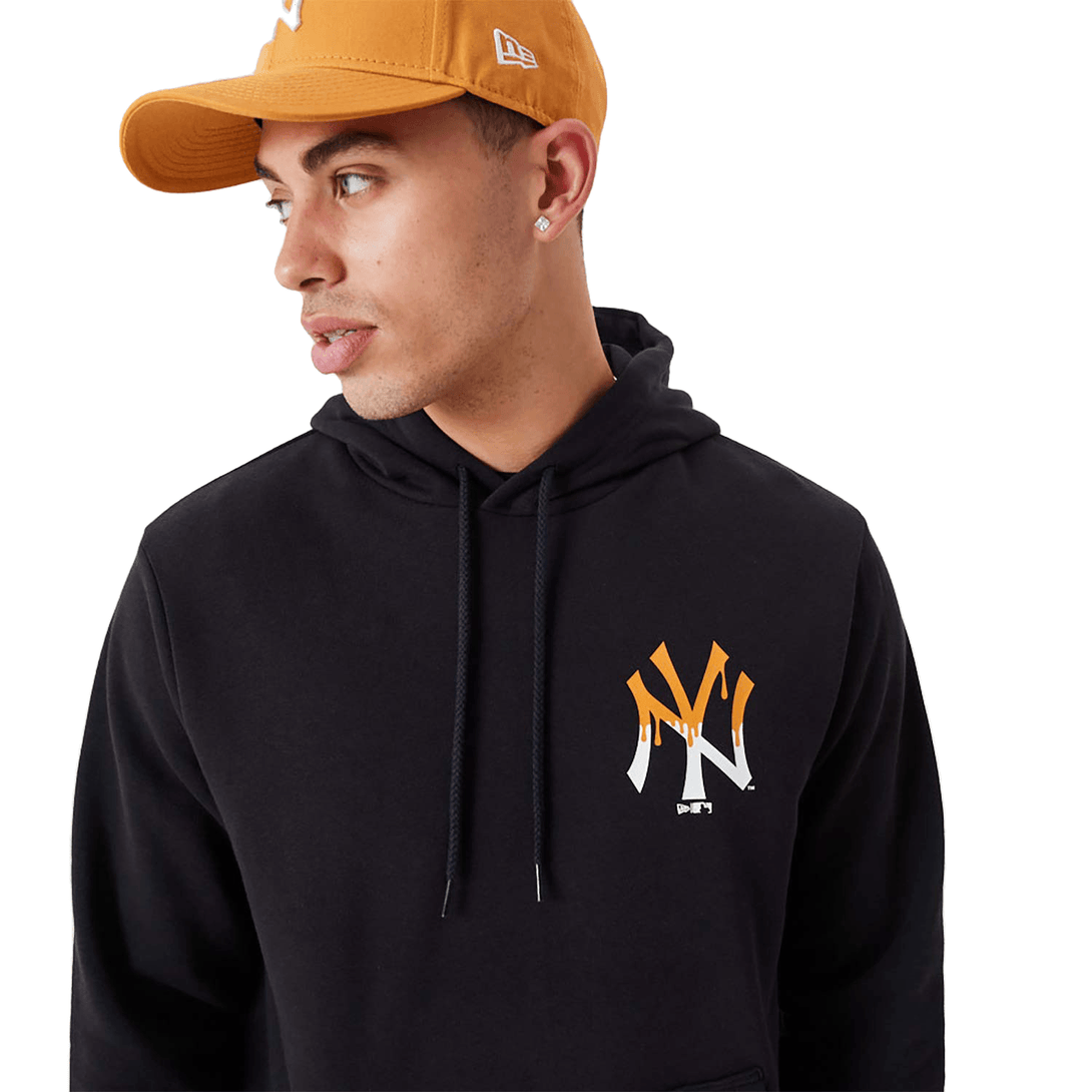 New Era New York Yankees MLB Drip Logo Black kapucnis pulóver - Sportmania.hu