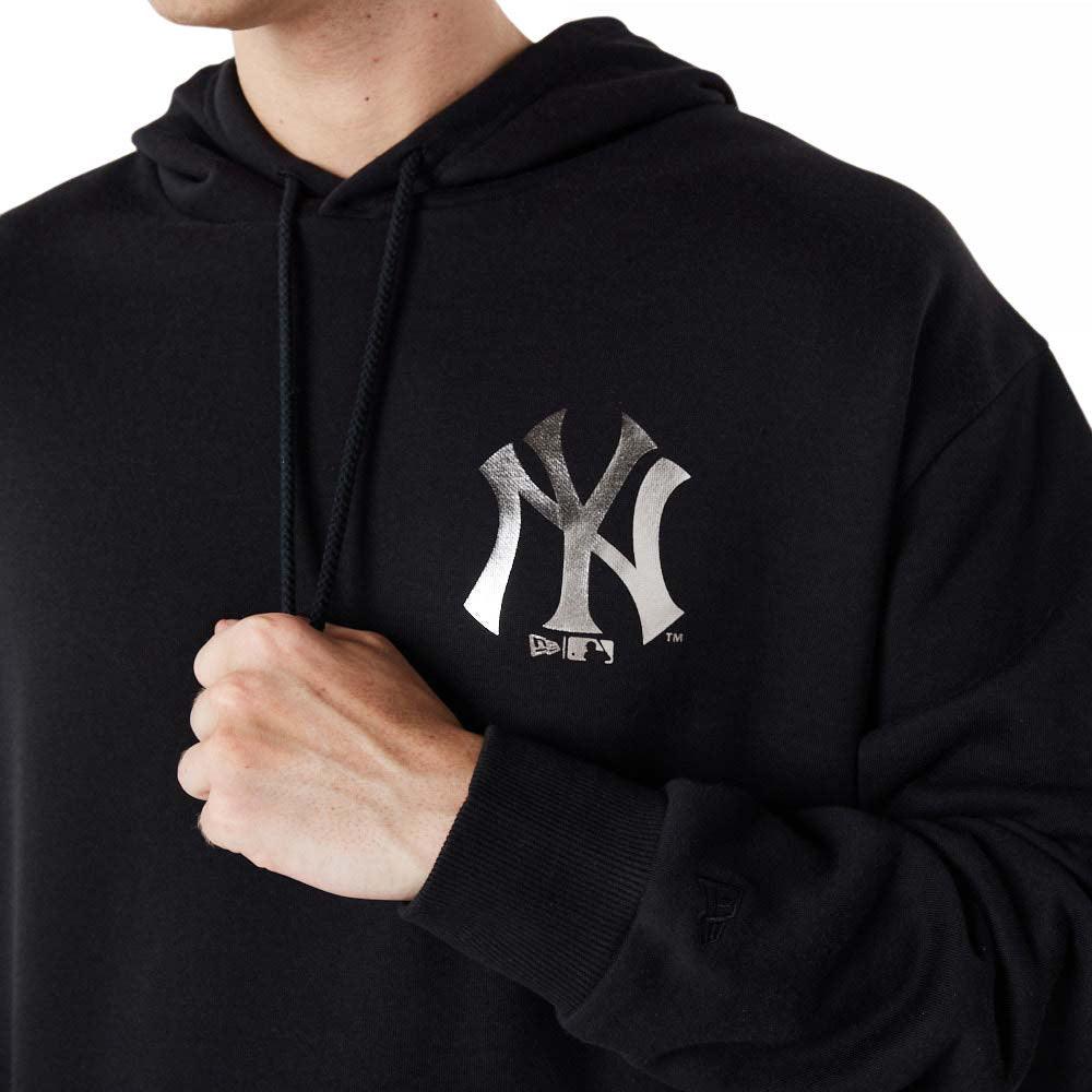 New Era New York Yankees MLB Metallic Black kapucnis pulóver - Sportmania.hu