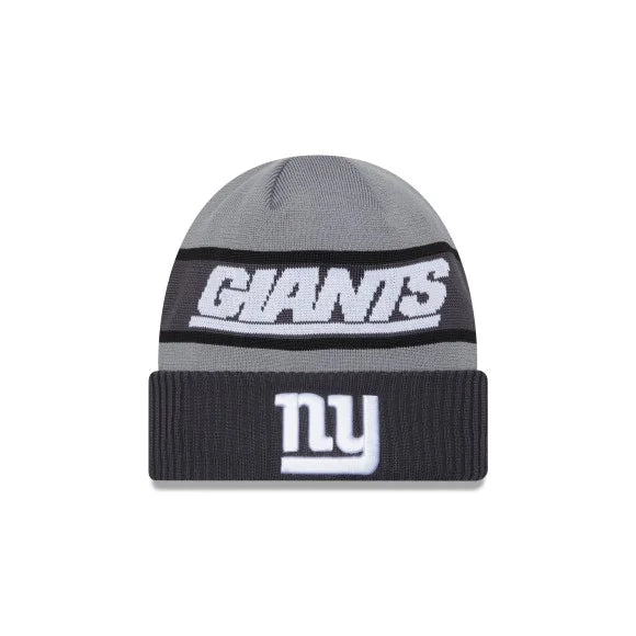 New Era New York Giants NFL Sideline Grey Cuff Knit Beanie kötött sapka