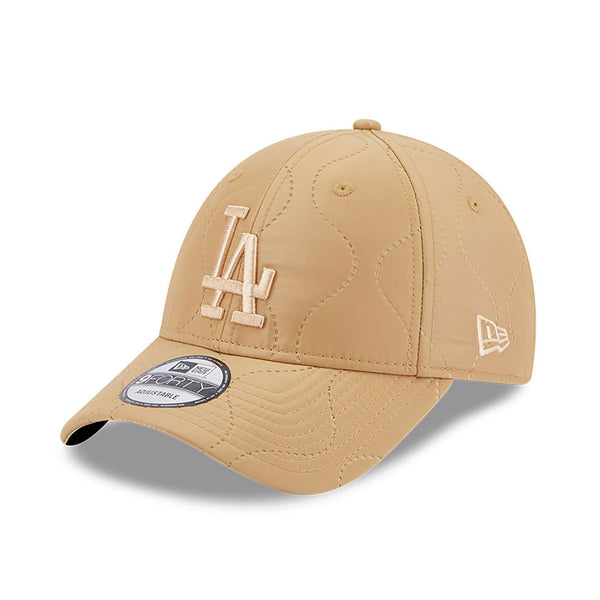 New Era LA Dodgers MLB Quilted Beige 9FORTY Baseball sapka